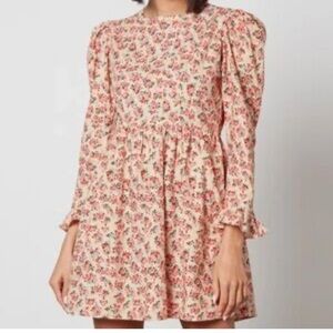 Batsheva x Laura Ashley Crosby Rose mini prairie dress net a porter 6